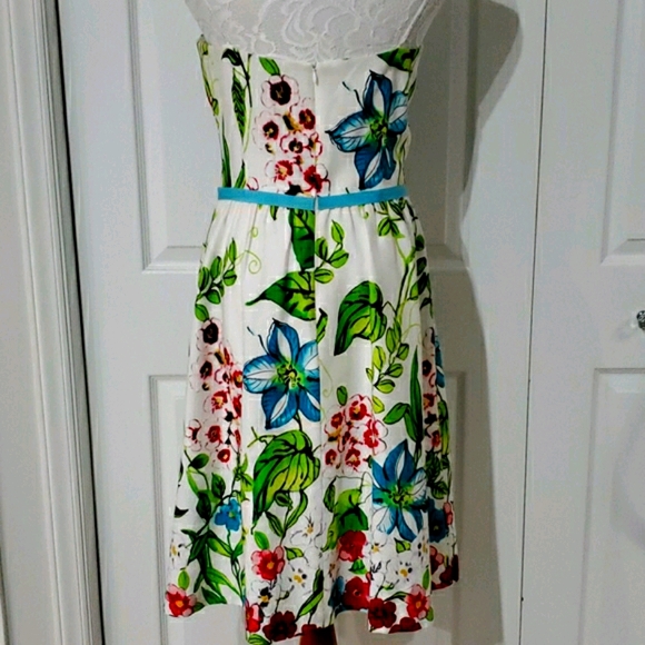 DAVID MEISTER Strapless Floral Dress - Picture 3 of 6